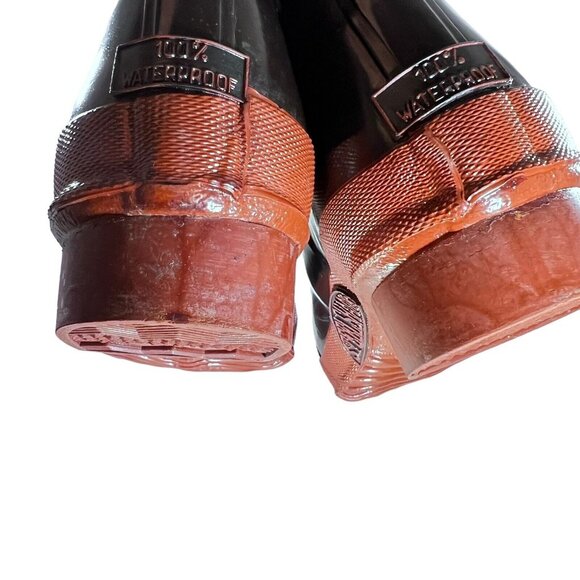 Vintage Explorers Mens Size 5 Rubber Boots 100% Waterproof Steel Shank Wellies - Picture 9 of 12